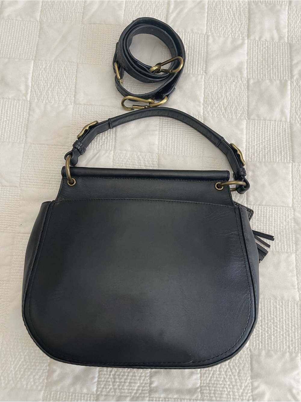 Vintage Coach Willis Legacy 70th Anniversary Black Leather Turn-Lock Bag - Picture 5 of 10